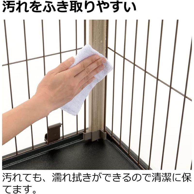 リッチェル アルミフレームペットサークル 90-60 ベージュ アルミフレームペットサークル ベージュ