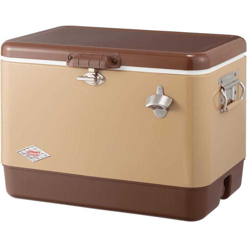 （新品,未開封） コールマン(Coleman) クーラーボックス スチールベルトクーラー 54QT 約51L 保冷力4日 バターナッツ 【3738622022】(20379円)