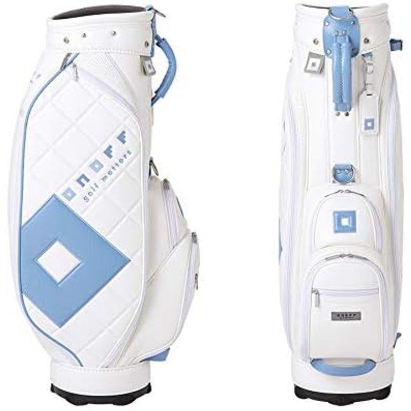 ONOFF オノフ キャディバッグ ホワイト×サックス OB7921-24 ホワイト×サックス オノフ キャディバッグ OB7921 サイズ