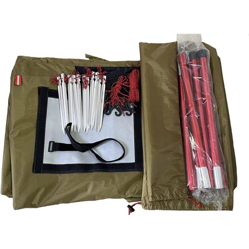 【中古品/USED】 Kadahis ワンポールテント 3-4人用 超軽量 スノースカート付き 設営簡単 防災用 アウトドア用品 キャンプ 海 花見 運動会 登山 【K2021457711】(11019円)