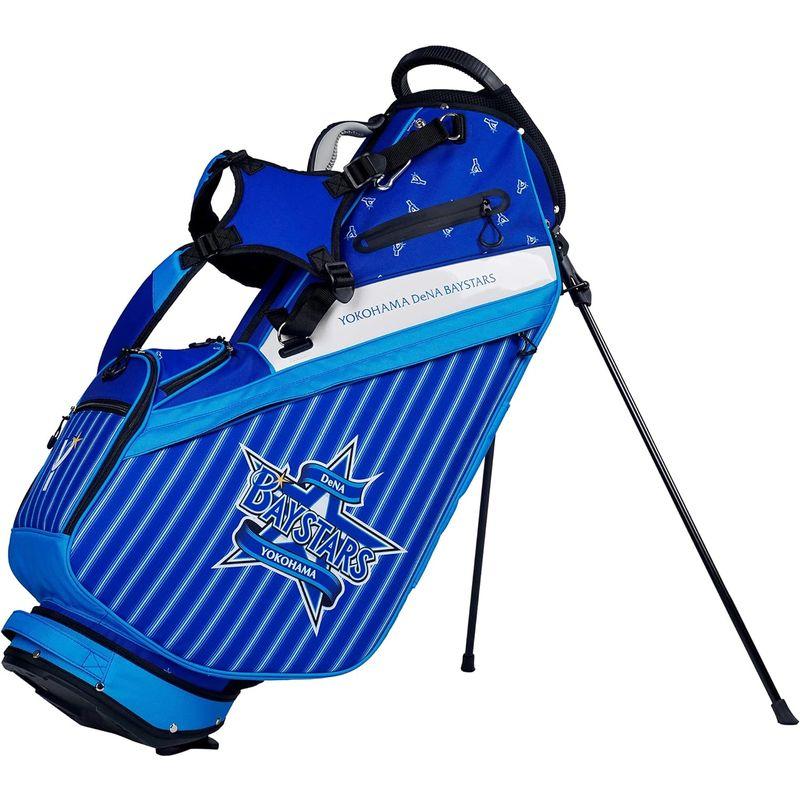 レザックス キャディバッグ 横浜DeNAベイスターズ 9.5型スタンドバッグ ブルー YBCB-1426 キャディバッグ 横浜DeNAベイスターズ 5型スタンドバッグ ブルー YBCB サイズ