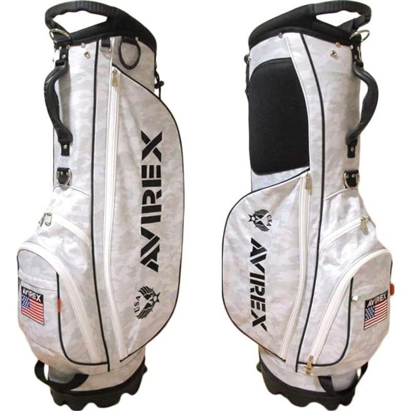 AVXBB1-01C アビレックス スタンド式 キャディバッグ ゴルフバッグ AVIREX クラブケース 限定モデル セルフ レアモノ (カ 01C アビレックス スタンド式 キャディバッグ ゴルフバッグ AVIREX クラブケース 限定モデル セルフ レアモノ カ