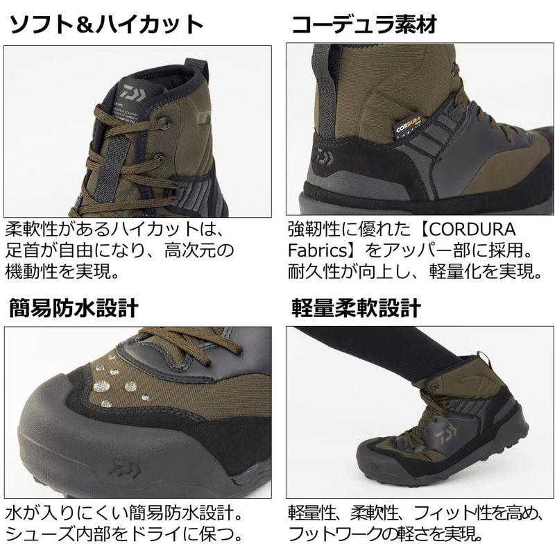 ダイワ(DAIWA) シューズ/釣り DS-2180-H モスグリーン 28.0 　 DAIWA シューズ/釣り DS モスグリーン