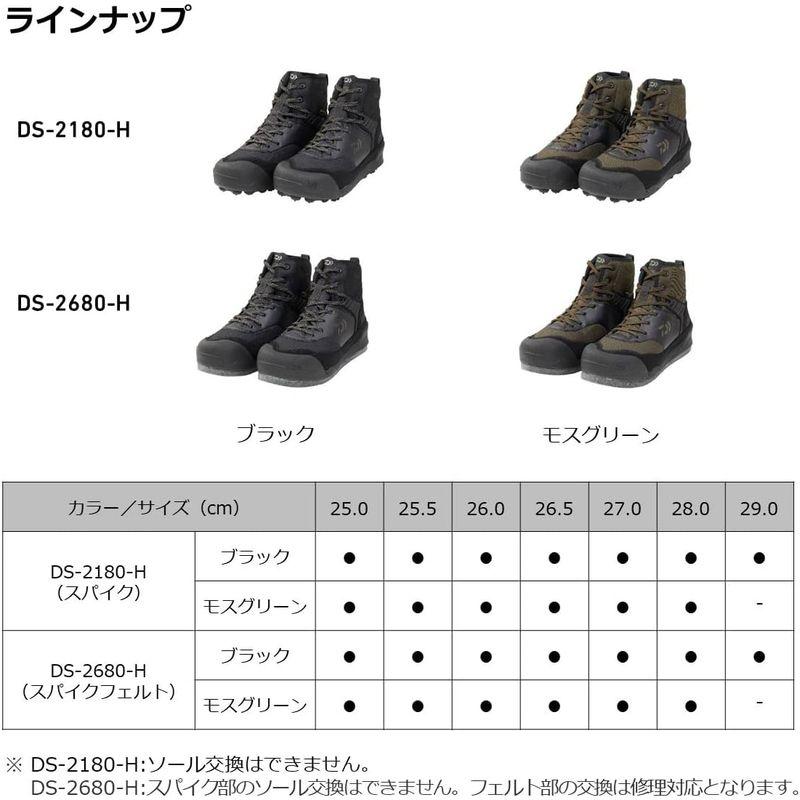 ダイワ(DAIWA) シューズ/釣り DS-2180-H モスグリーン 28.0 　 DAIWA シューズ/釣り DS モスグリーン
