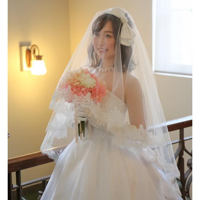手作りウエディングベールキット リバーレース付き ミドル丈 Ma052 ウエディング工房てくまりんぼ 通販 Yahoo ショッピング