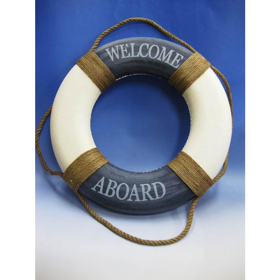 アンティークの浮き輪 マリン オブジェ ディスプレイ