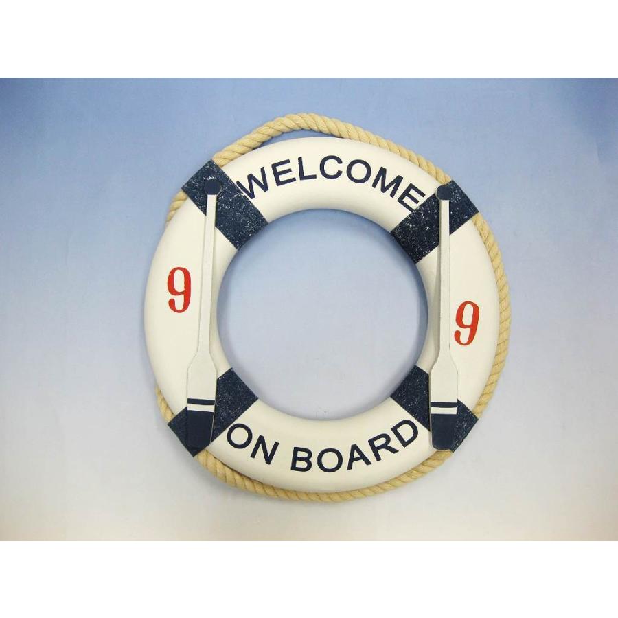 アンティークの浮き輪 マリン オブジェ ディスプレイ