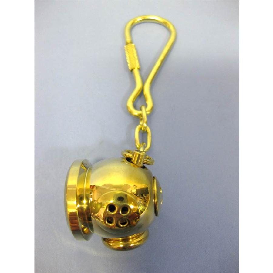 ダイバーヘルメット・キーホルダー 潜水 ダイビング 海 : マリンガイド