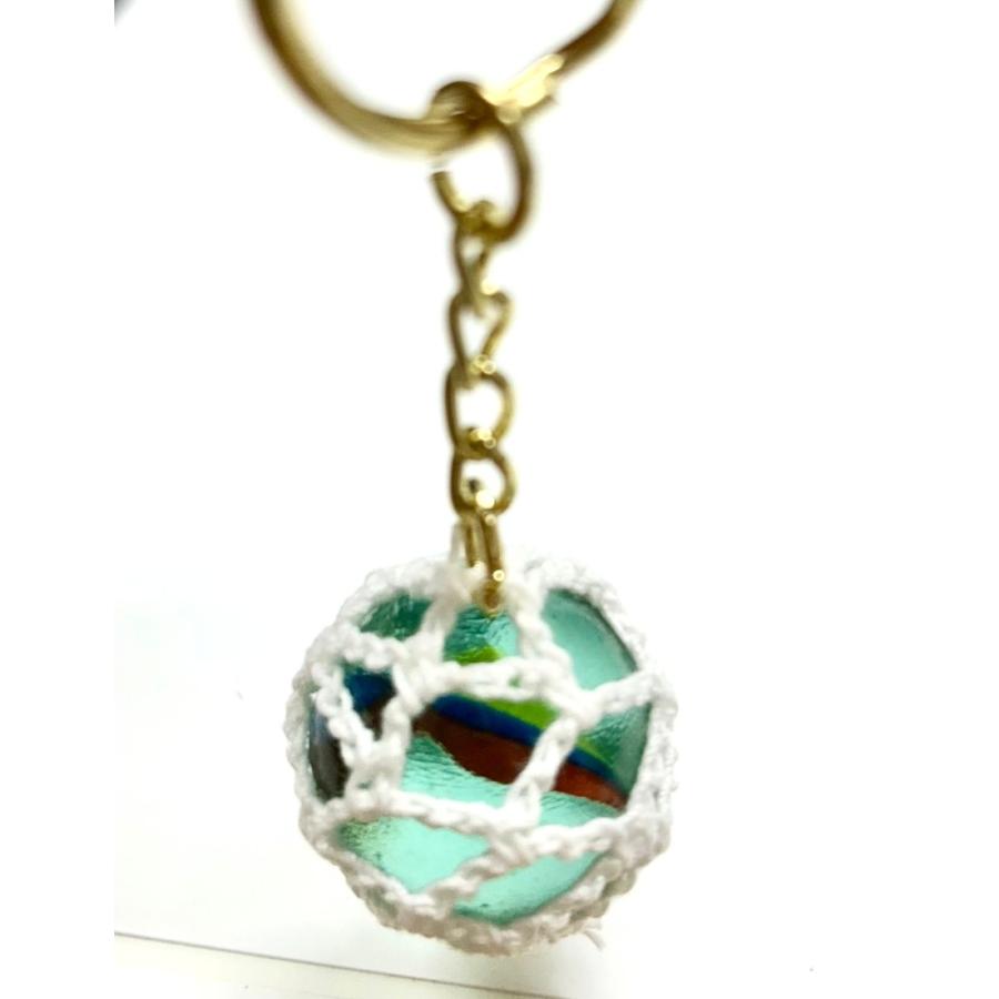 ガラス玉キーホルダー 浮き玉 ビーチ : マリンガイド Yahoo!店 - 通販