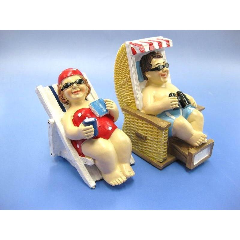 ビーチカップル（ミスター＆ミセス2個セット） 人形 プール 海辺