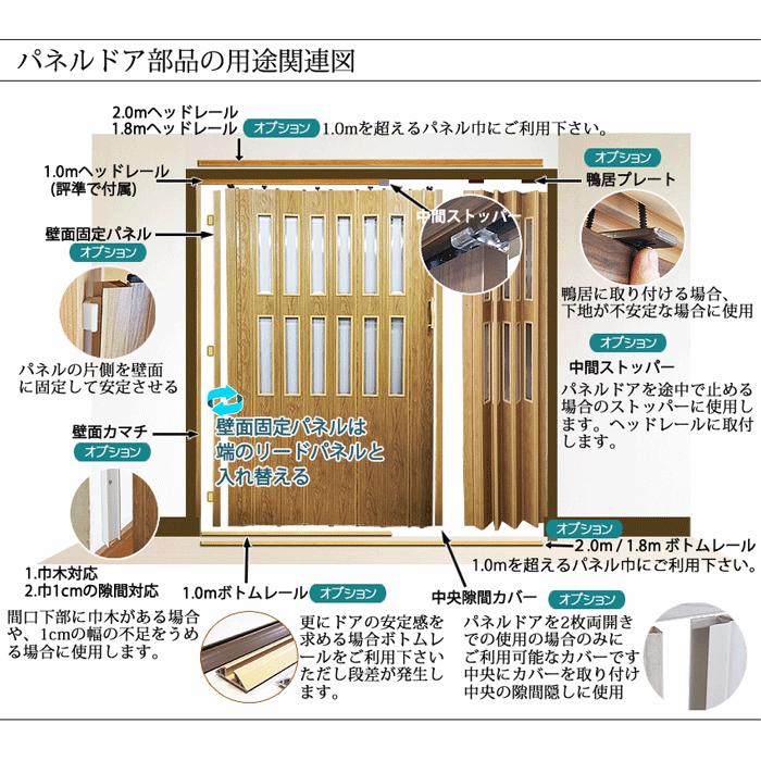 【幅・高さ調整オプション有り】パネルドア  Lumieルミエ (部屋の間仕切りに最適）幅100cm×高さ196cm 木目柄｜marine0201｜12