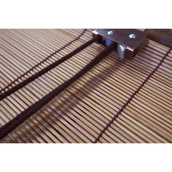 竹すだれ （巻上機能付） 国産竹使用の日本製 【炭化簾】幅88cm×高さ
