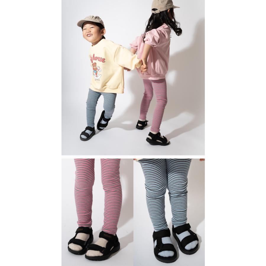 リブレギンス キッズ ボーダー ナチュラル 女の子 男の子 春秋 韓国 ベビー服 ストレッチ ボトムス スパッツ 無地 くすみカラー SNS人気 爆買 |  | 12