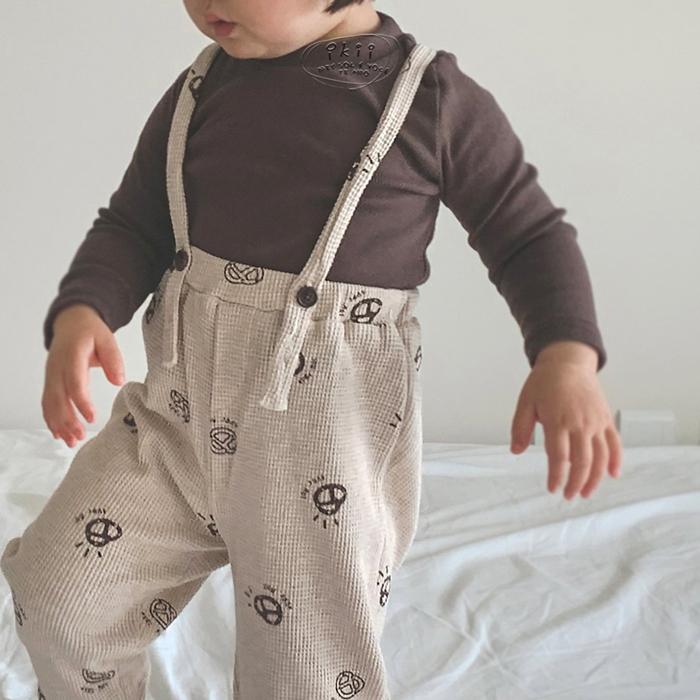 サロペット プレッツェル柄 ワッフルサロペット パンツ Kids 韓国子供服 80cm 90cm 100cm 110cm 1cm 男の子 女の子 春秋冬 オーバーオール キッズファッション 11 023 マリンキャッスル キッズ服 ベビー 通販 Yahoo ショッピング