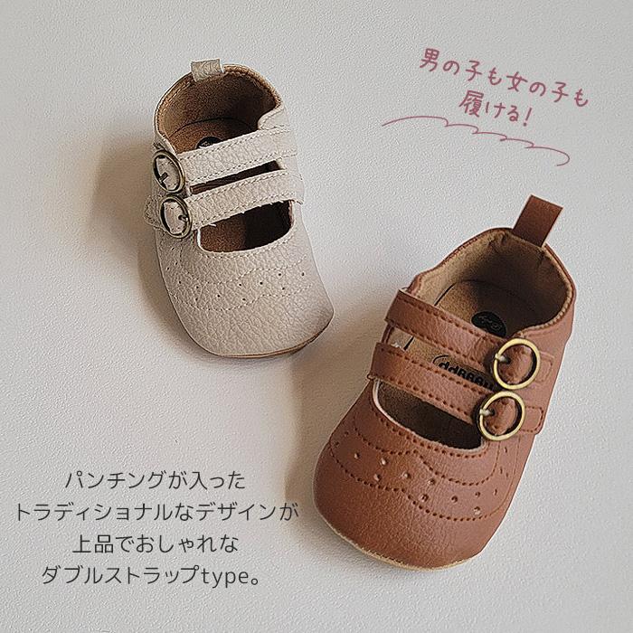 ベビー 靴 ストラップ シューズ 韓国 ベビー服 オールシーズン レザー
