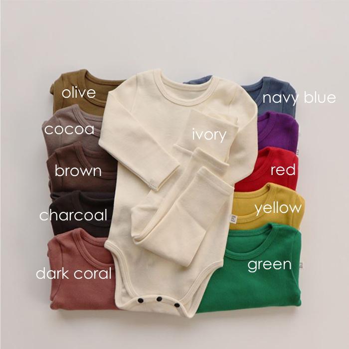 ロンパース 長袖 60cm 70cm 80cm 韓国子供服 レギンス 2点セット 厚手