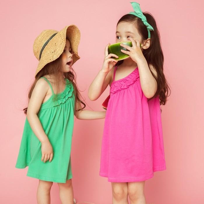 キッズ Kids 女の子 フリル付きノースリーブワンピース One Piece 韓国 子供服 サマー ビーチ リゾート キャミソールワンピ 210 014 マリンキャッスル キッズ服 ベビー 通販 Yahoo ショッピング