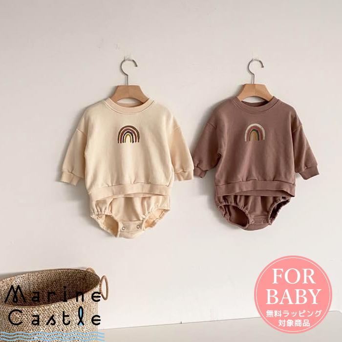 セットアップ 上下 ベビー Baby 男の子 女の子 おしゃれ レインボー トレーナー ブルマ 30 007 マリンキャッスル キッズ服 ベビー 通販 Yahoo ショッピング