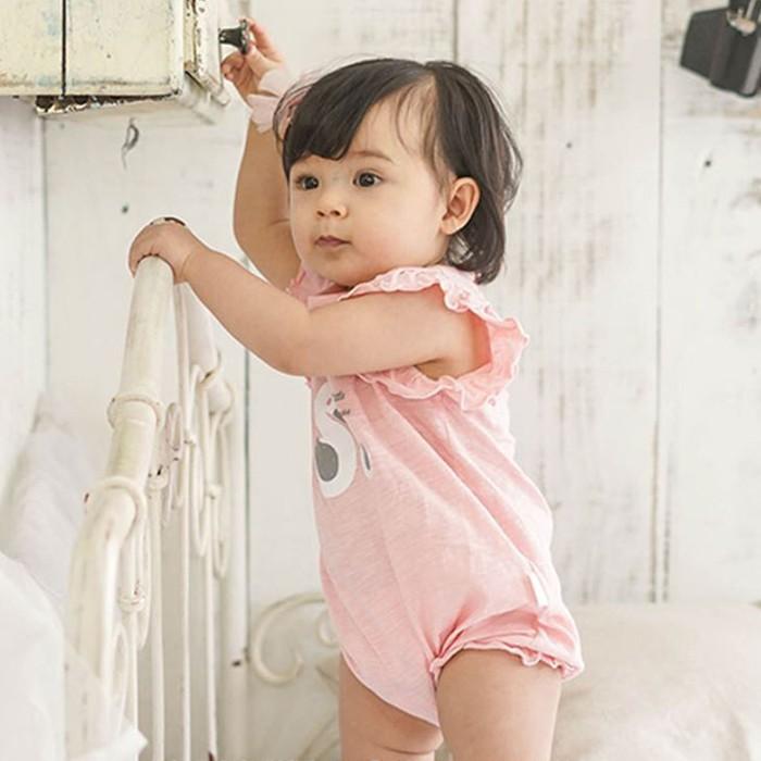 ロンパース ベビー Baby 女の子 おしゃれ フリル半袖 カバーオール 韓国ベビー服 コットン 赤ちゃん 2色 オシャレ 666 013 湘南の韓国子供服マリンキャッスル 通販 Yahoo ショッピング