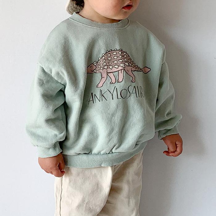 トレーナー 恐竜 ダイナソー かすれプリント ユーズド加工 Kids キッズ ファッション 保育園着 くすみカラー ゆったり シルエット リンクコーデ 兄弟コーデ 90 014 マリンキャッスル キッズ服 ベビー 通販 Yahoo ショッピング