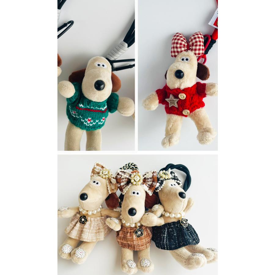 バッグチャーム キーリング バッグ アクセサリー ぬいぐるみ 犬