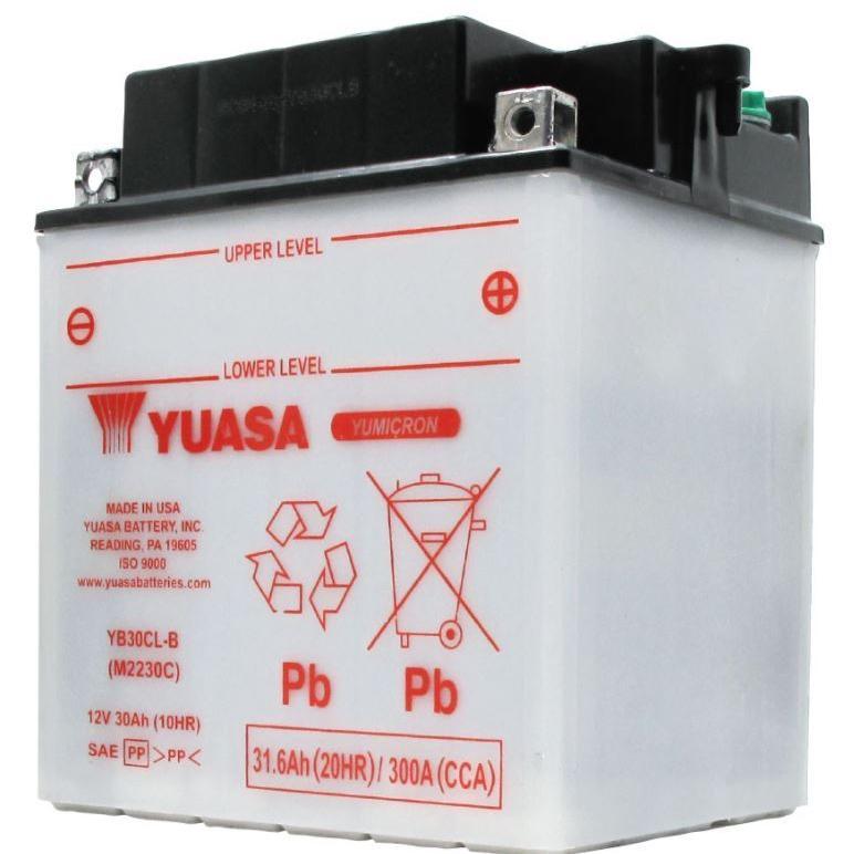 YUASA バッテリー YB30CL-B (278001882) 【電解液なし】 ユアサ