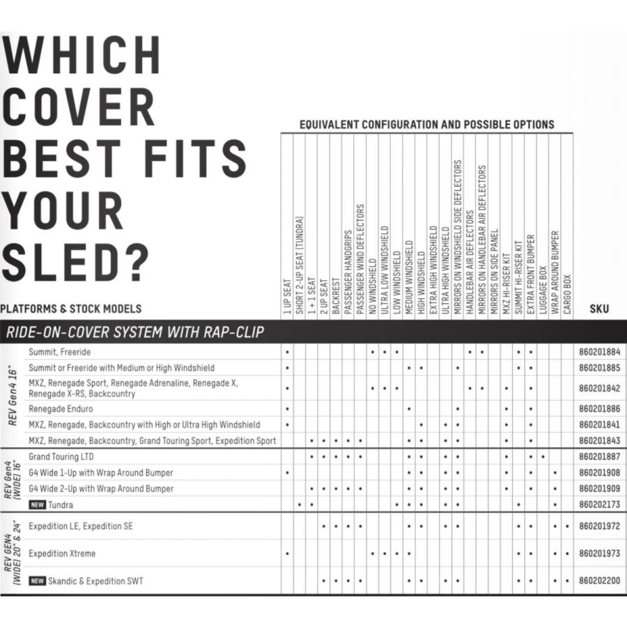 ski-doo/スキードゥ Ride On Cover(ROC)システム (860202200 ski-doo/スキードゥ Ride On Cover(ROC)システム (860202200