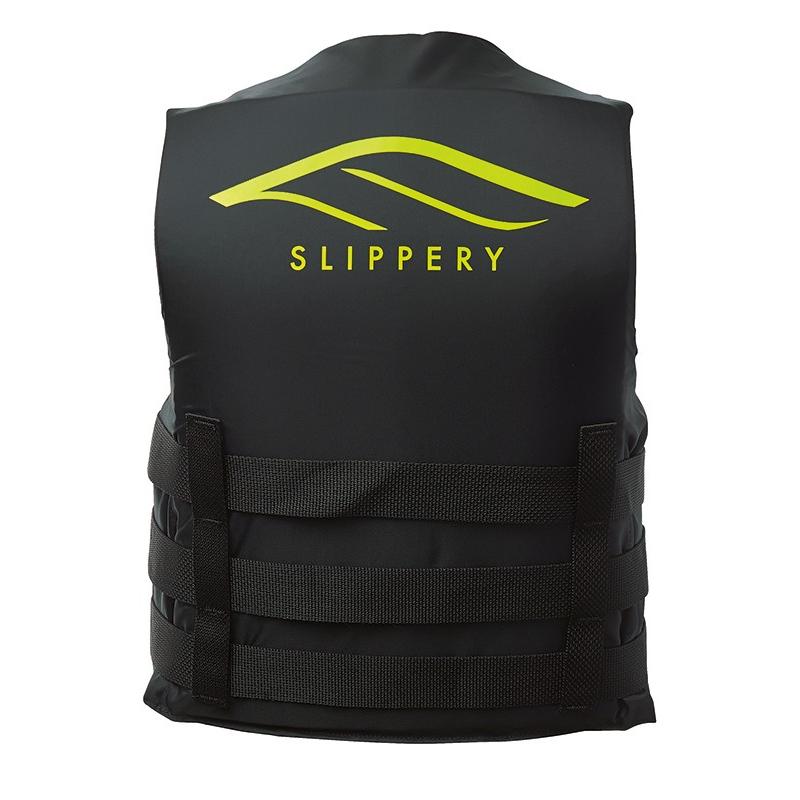 Slippery ブラックライフジャケット 成人用ミディアム SLIPPERY/スリッパリー ライフジャケット HYDROMEN'S VEST ブラック
