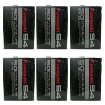 カワサキ　 4サイクル　ジェットスキーオイル　 S4 SG-10W-40　 4L　1ケース（6本）