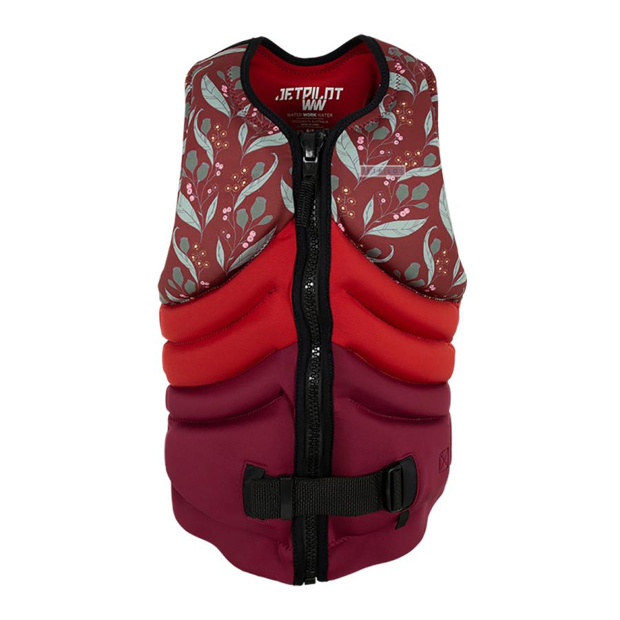 JETPILOT（ジェットパイロット）レディース ライフジャケット QUANTUM Y F/E NEO VEST-BEC（Red）＃JA21304 SUP ウェイクボード　*送料無料*返品不可｜marinedays2