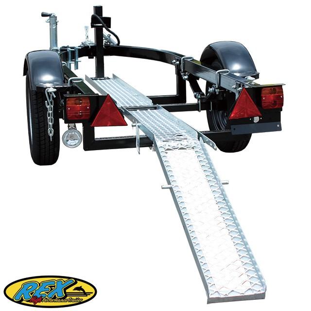 REX-JBTRB 2輪車牽引専用 トレーラー *バイクトレーラー※送料別途