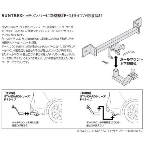 SUNTREX（サントレックス）ヒッチメンバー トヨタ プリウス スチール