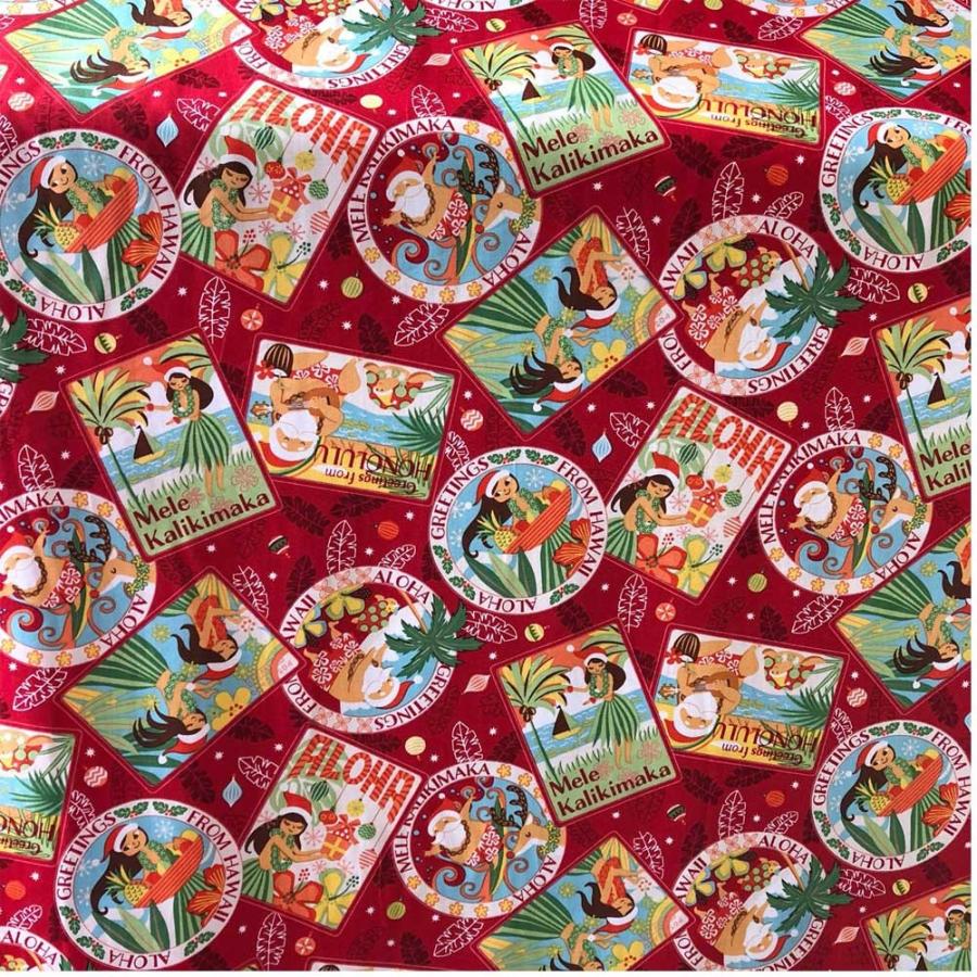ハワイアン生地 サマーサンタ フラガール レッド パウスカート生地 カーテン クリスマス サンタクロース 19fw Fab Myrd 白浜マリーナ Yahoo 店 通販 Yahoo ショッピング