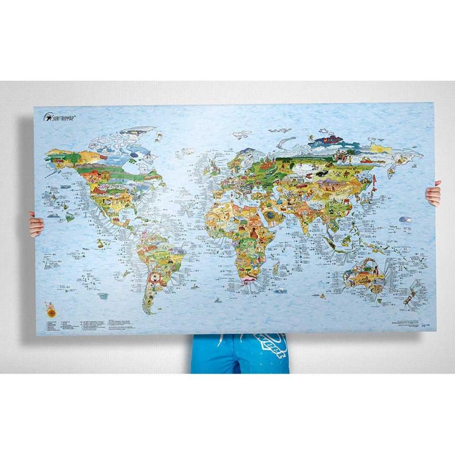 サーフィン 世界地図 サーフトリップ マップ Surftrip Map サーフスポット サーファー ギフト プレゼント クリスマス 父の日 ホワイトデー 19fw Worldmap 白浜マリーナ Yahoo 店 通販 Yahoo ショッピング