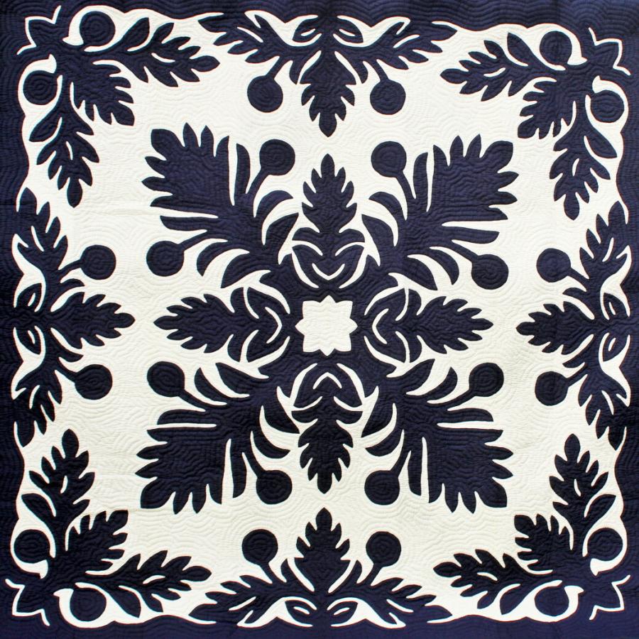 ハワイアンキルト タペストリー パンノキ 3cm 3cm ハワイアンキルト ベッドカバー fw Hk8080navy 白浜マリーナ Yahoo 店 通販 Yahoo ショッピング