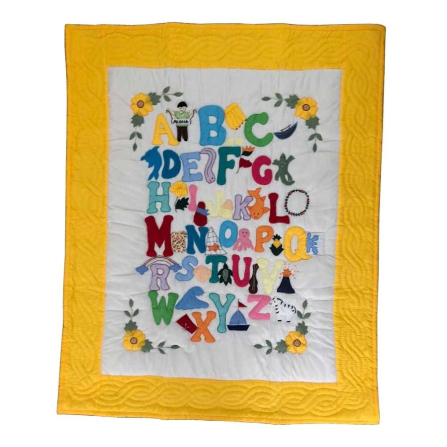 Hawaiian Quilt ハワイアンキルトタペストリー アルファベット柄イエロー 130 105cm インテリア ss Hk Tpabcye 白浜マリーナ Yahoo 店 通販 Yahoo ショッピング