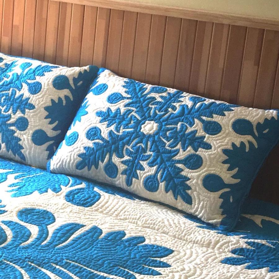 ハワイアンキルト壁掛けタペストリーベッドカバー パイナップル柄207✖️150 ハワイアンキルト壁掛けタペストリーベッドカバー パイナップル柄207