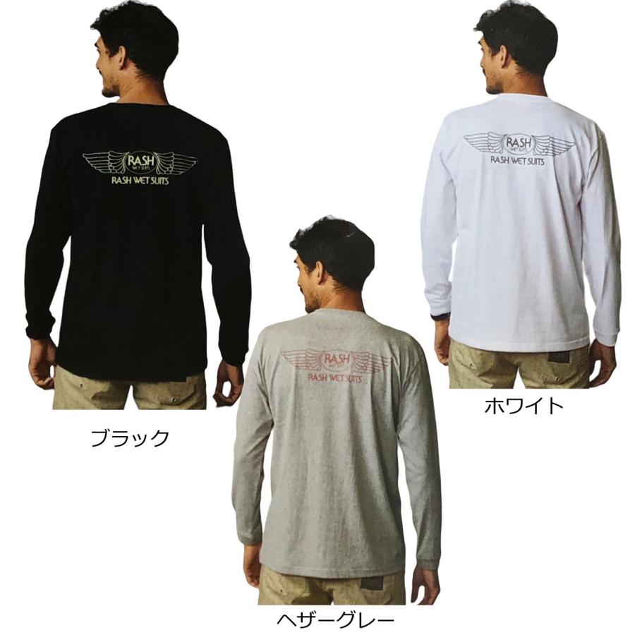 2024 RASH ラッシュ 羽バックTEE メンズ ロングスリーブティシャツ LONG TEE ロンティ 男性用 Tシャツ｜mariner｜02