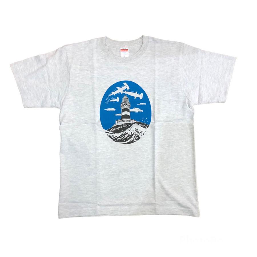 六部工房 半袖プリントTシャツ 神子元 島灯台 ハンマーヘッドシャーク スクリーン 版画｜mariner｜11