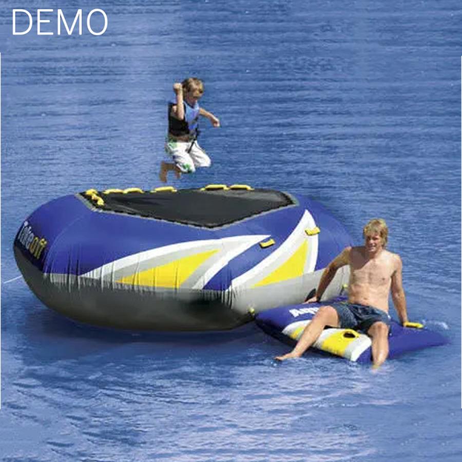 【新品 送料込み】 トーイングチューブ 4人乗り テイクオフ TAKE OFF Aquaglide アクアグライド チューブ トランポリン 水上基地 バナナボート ロープ付き 【C1321845983】(47190円)