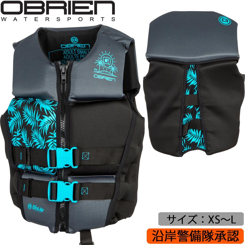 OBRIEN オブライエン 救命胴衣 フレックスVバック アクア レディース