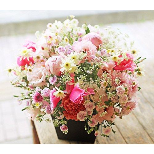 アレンジメントフラワー 生花 ギフト LLサイズ イメージ(可愛い)大臣賞受賞デザイナー おまかせアレンジメント 