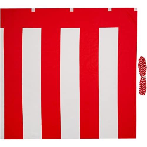 紅白幕　高さ120cm×長さ900cm　(5間)　紅白ひも付　KH009-05IN　トロピカル