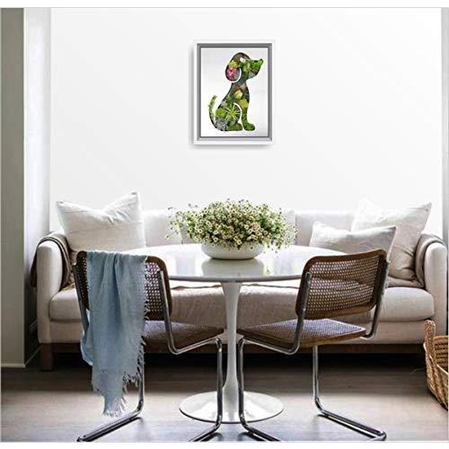 新品本物 犬 イヌ ペット 観葉植物 フェイクグリーン 造花 アートパネル インテリア 人工観葉植物 削除 壁掛 プレゼント 新発 Miamiconservatoryofmusic Com