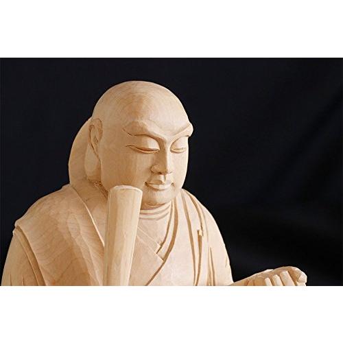 【特価・新品】 読経日蓮聖人　紅檀　上彫　総高さ約22.5㎝　日蓮宗 特価・新品】 読経日蓮聖人 紅檀 上彫 総高さ約22.5㎝ 日蓮宗