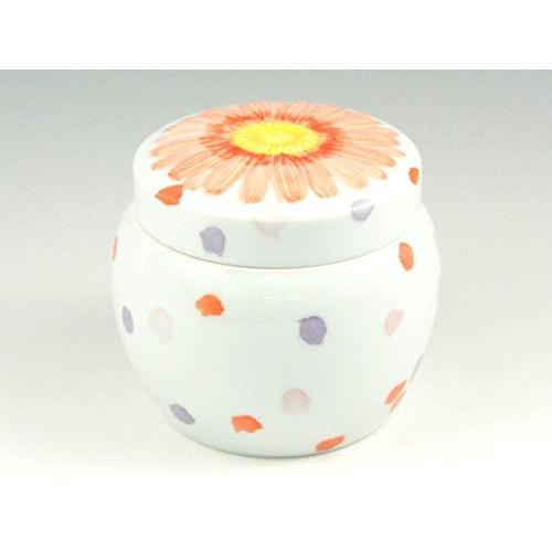 有田焼 伯父山窯 ペット用骨壺 花吹雪 メモリアルポット ５寸(内径11.8cm) メモリアルポット ガーベラポット