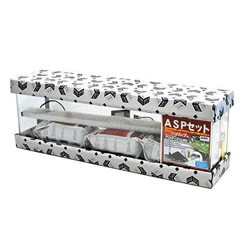 水槽セット 90 30cm アクアシステム Aspセット シュリンプ用 クリスティスリム900led アクアシステム 60hz 本体サイズ A B087nt6z5p 2107 マリンライン