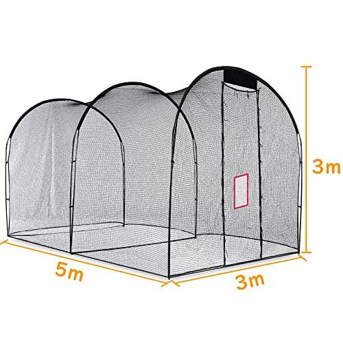 野球バッティングゲージ 5x3x3m 野球練習ネット 硬式/軟式対応