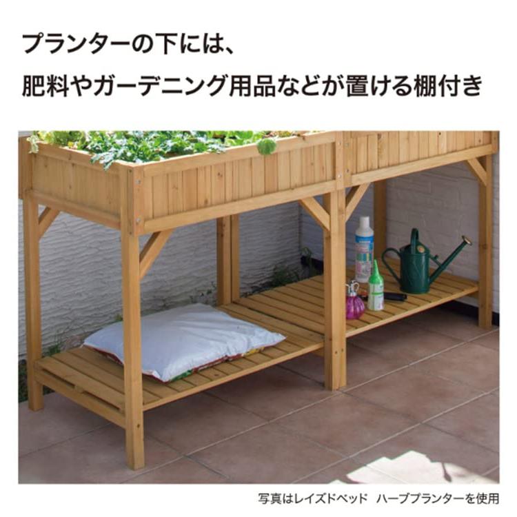 タカショー(Takasho) プランター レイズドベッド ハーブプランター スリム グレイウォッシュ WK-08FG 