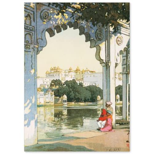 複製 ポスター 吉田博 ウダイプールの城 壁紙ポスター アート 絵画 壁紙用 インテリア 日本画 A3サイズ 日本製 ウォールステッカー オープニング 大放出セール Www Paulienvisscher Nl